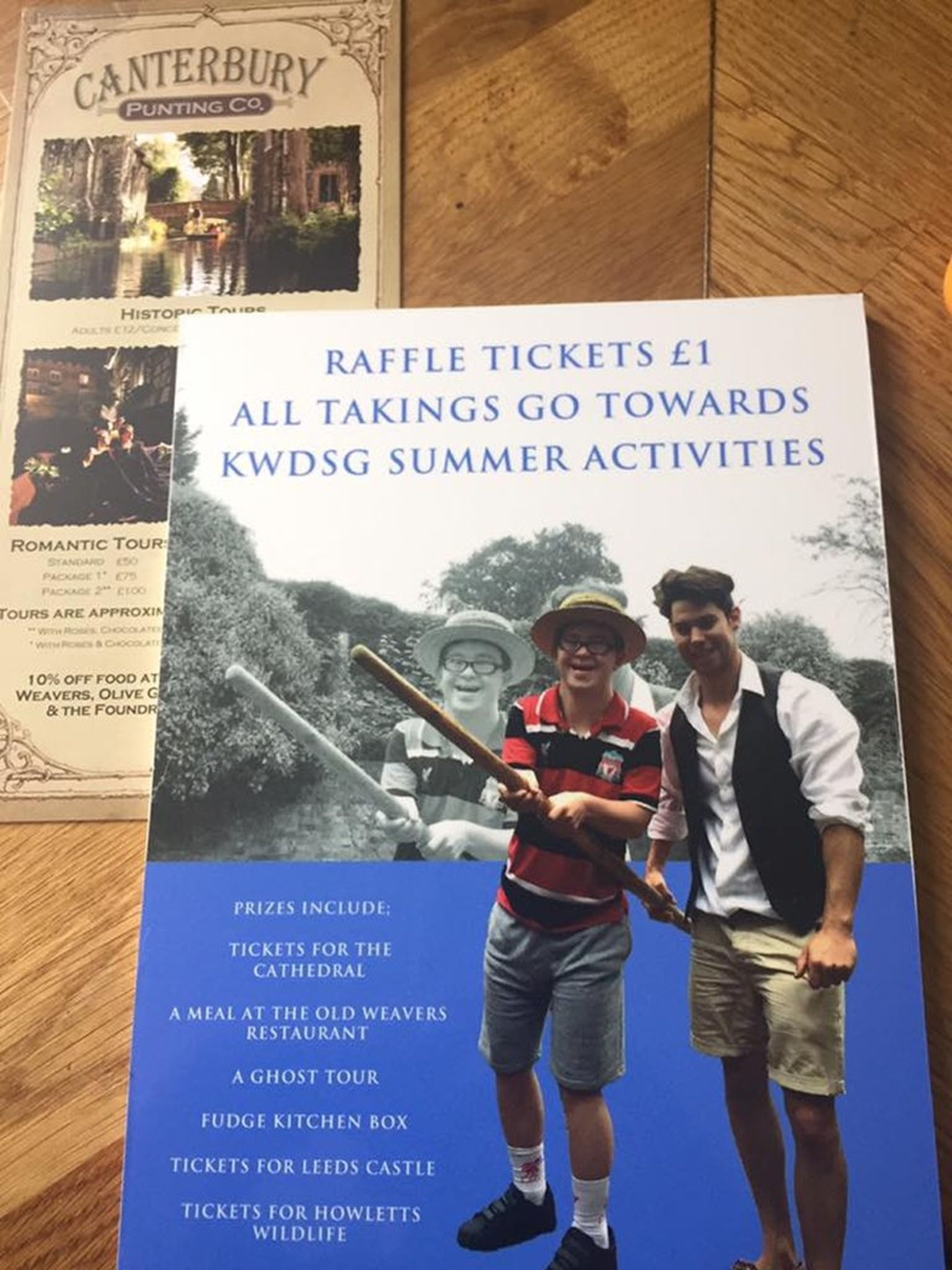 Raffle tickets for KWDSG summer activities