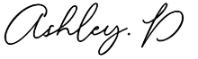 Ashley. P signature