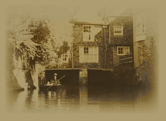 Historic building along the River Stour