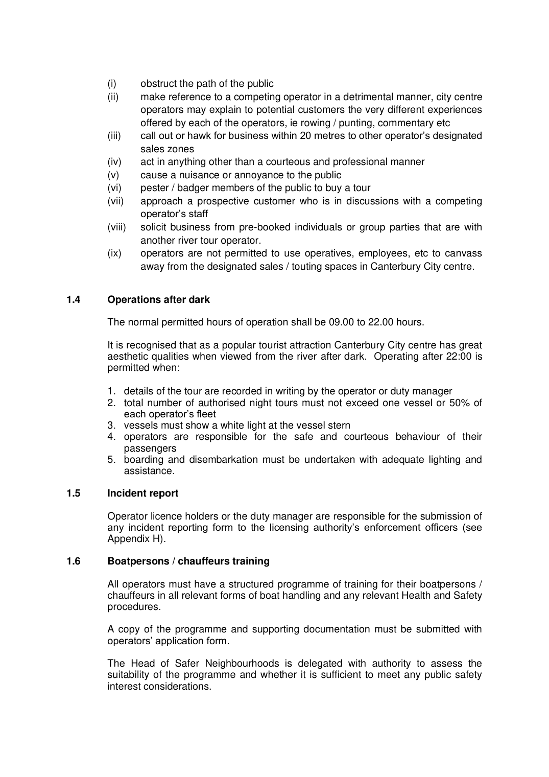Pleasure Boat Operator's Licence — page 5