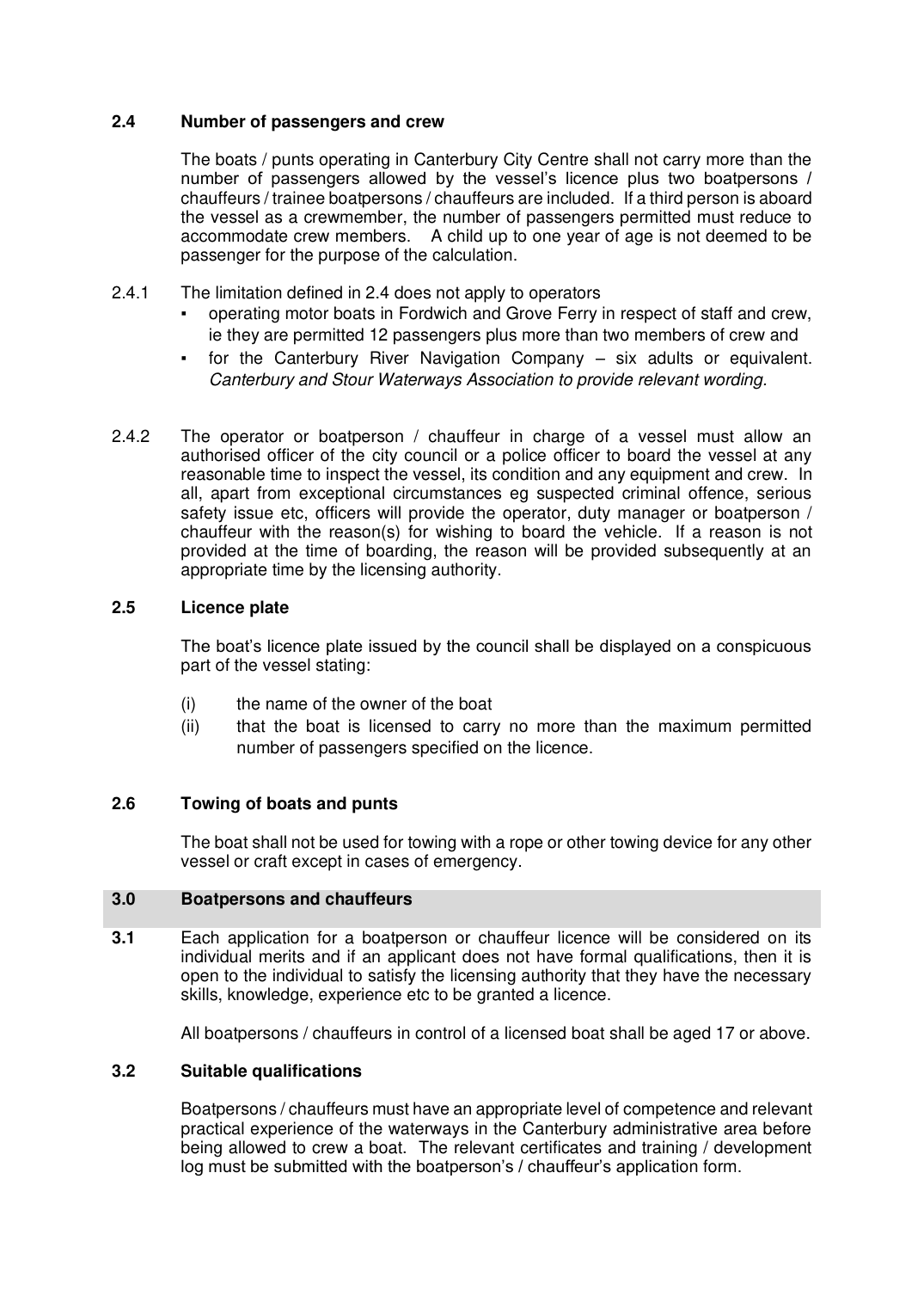 Pleasure Boat Operator's Licence — page 9