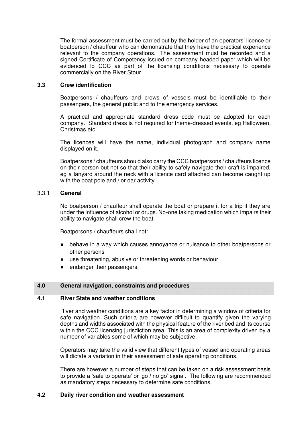 Pleasure Boat Operator's Licence — page 11