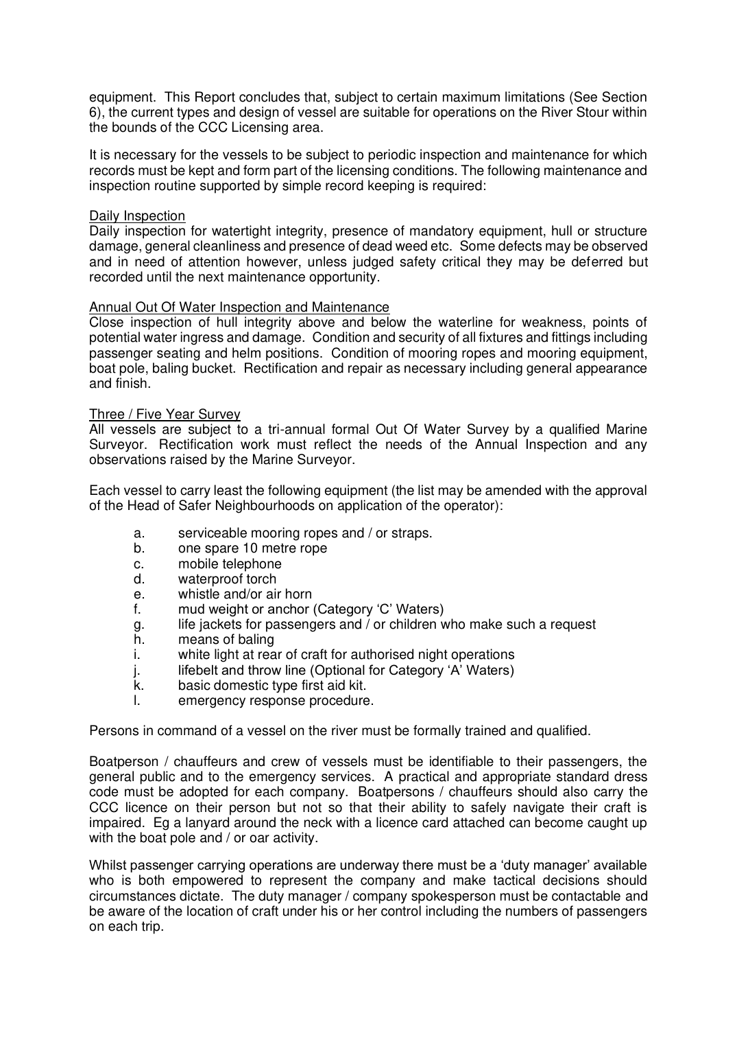 Pleasure Boat Operator's Licence — page 15