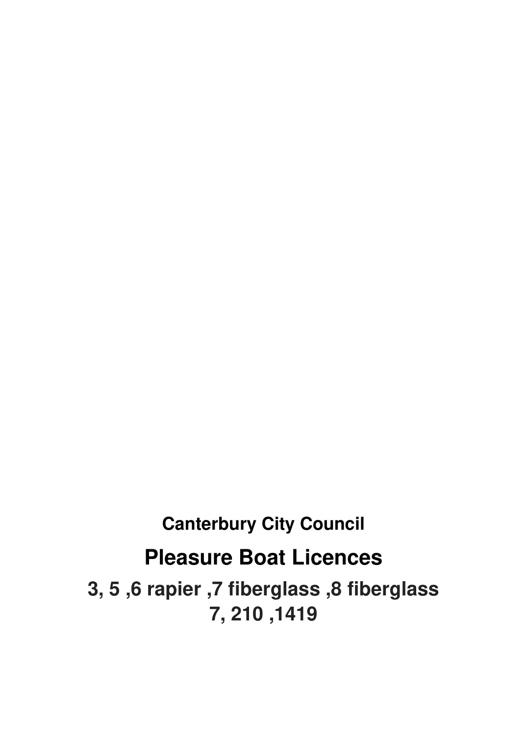 Pleasure Boat Operator's Licence — page 16