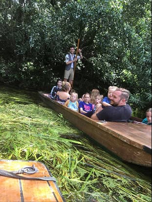 Group punting tour for charity