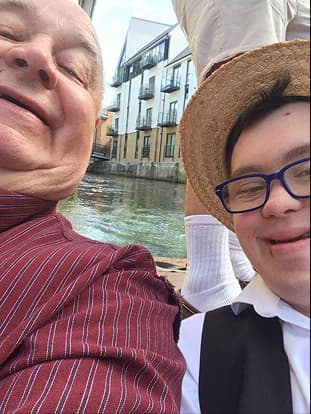Charity punting selfie